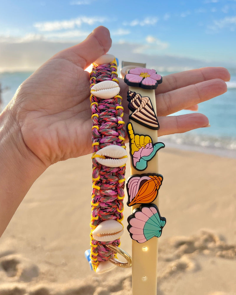 Honey Girl Jibbitz Dog Collar in Cream Puff