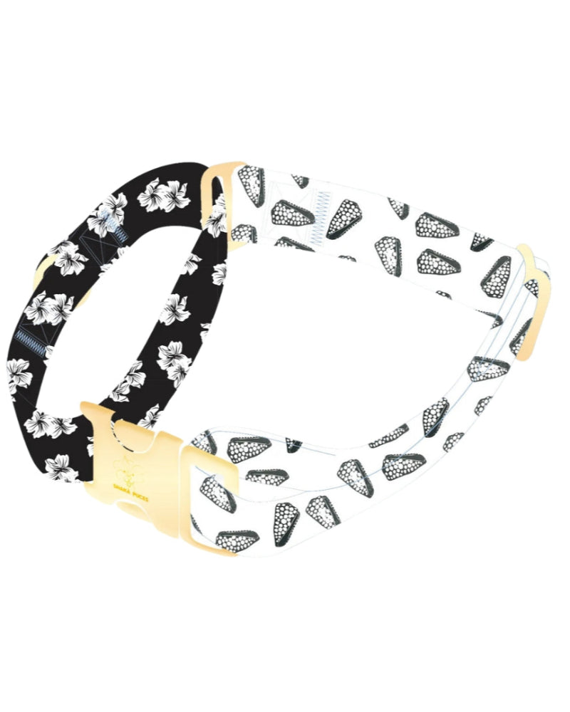 HAPA-hibiscus Collar in Hebrew Cone Shell