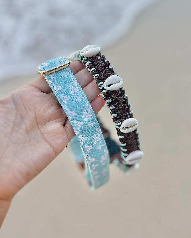 Coastal QT Dog Collar in Mud Pie