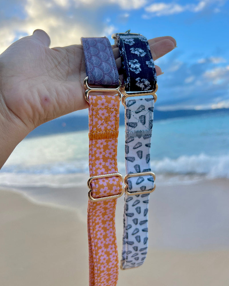 HAPA-hibiscus Collar in Hebrew Cone Shell