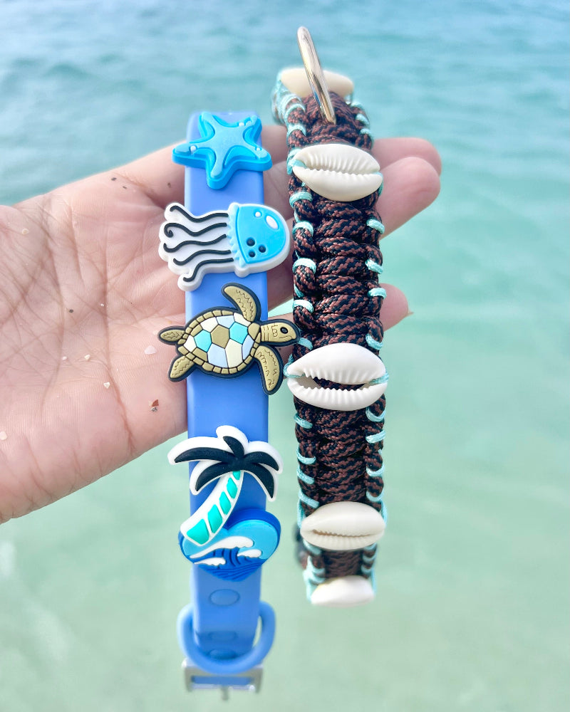 Island Boy Jibbitz Dog Collar in Hamoa