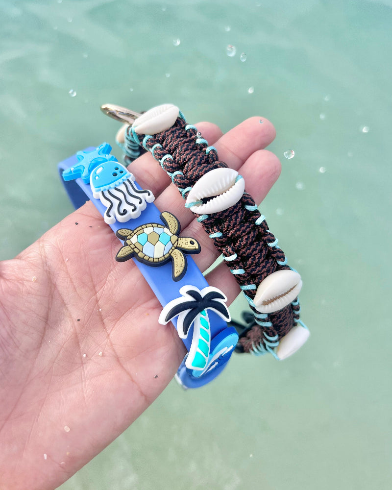 Island Boy Jibbitz Dog Collar in Hamoa